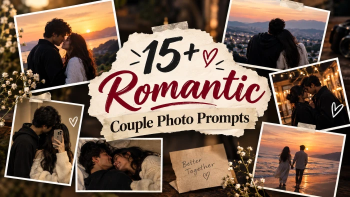 15+ Romantic Couple Photo Prompts: Poses & Ideas to Try