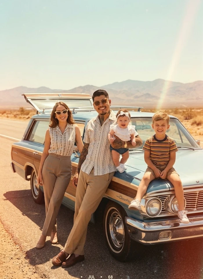 1960s Vintage Family Road Trip Memory