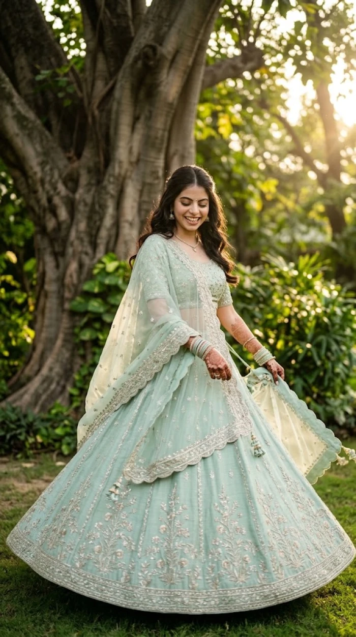 A Fairytale Twirl in Mint Green Look sample