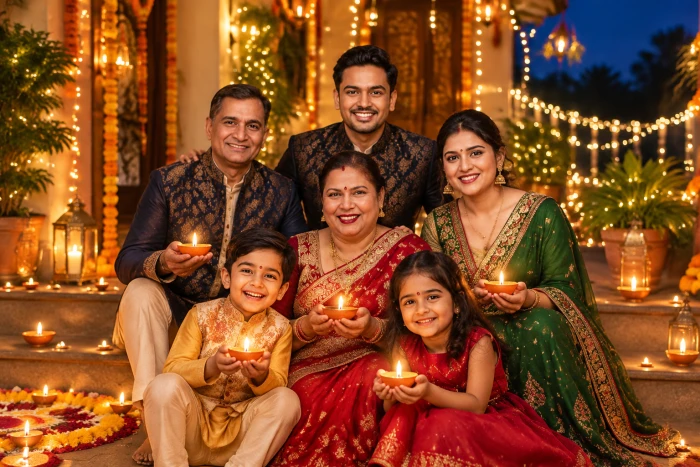 A Family Memory Under Diwali Lights sample