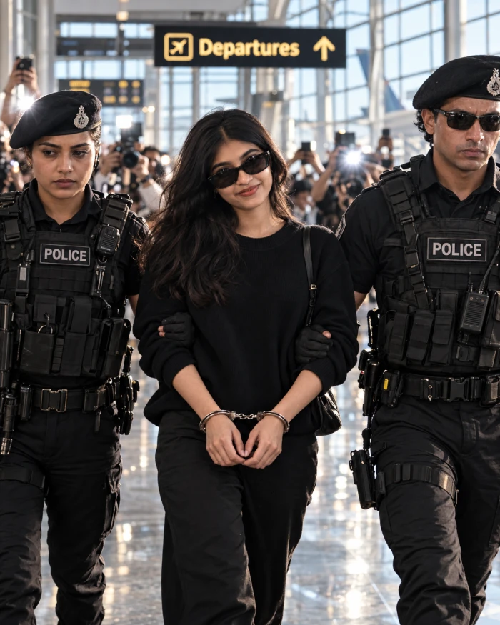 Airport Police Escort Scene sample