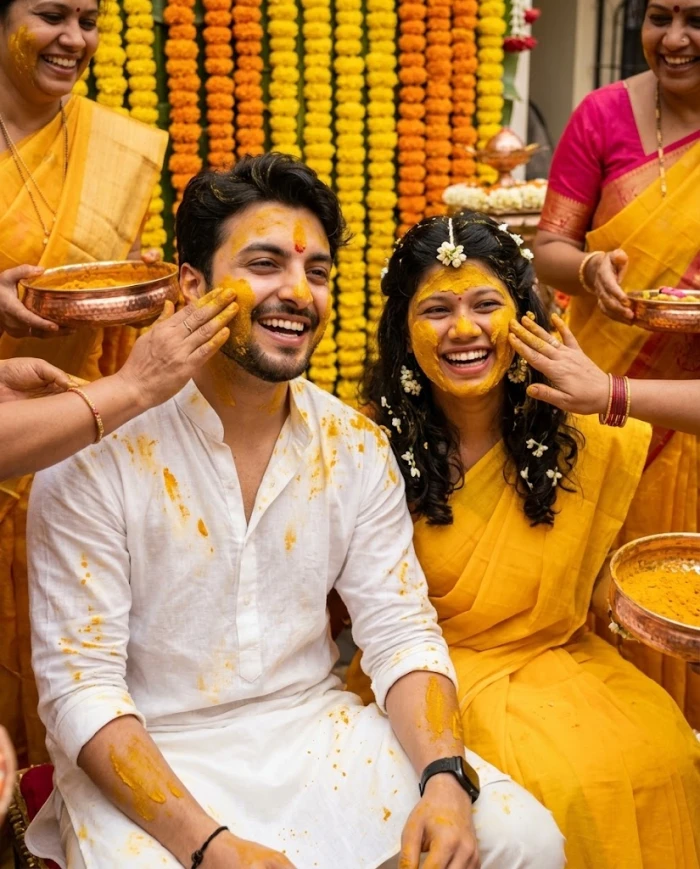 Candid Haldi Celebration Snapshot sample