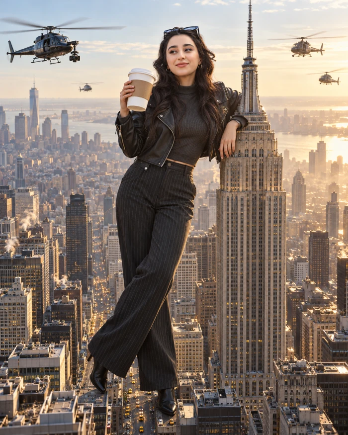 Coffee Above New York City Look sample