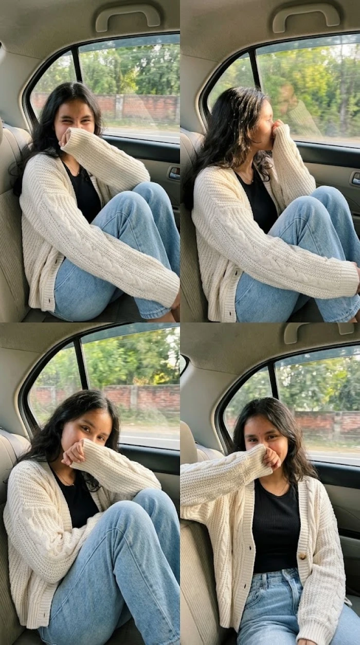Cozy Car Ride Photo Collage