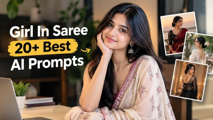 Girl In Saree Photo Prompt: 20+ Best AI Prompts