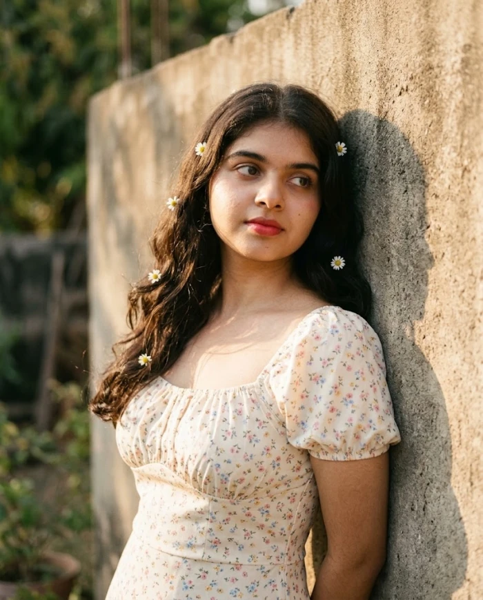 Golden Hour Floral Portrait sample