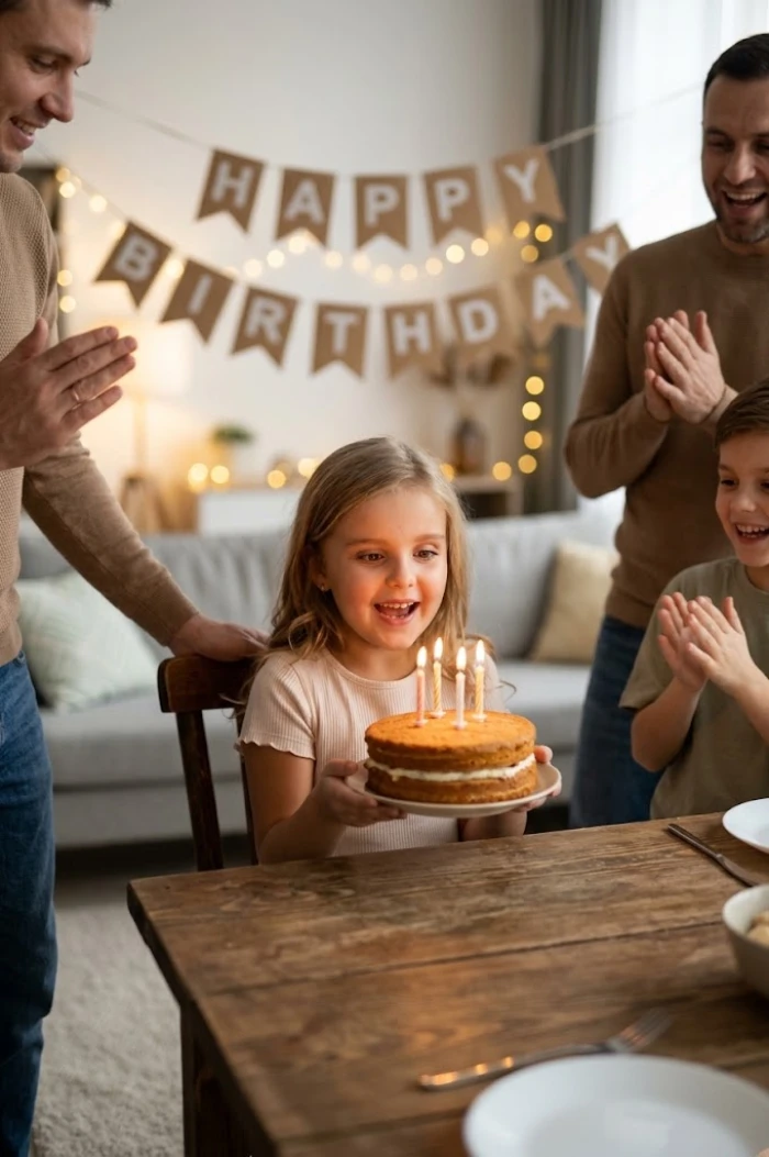 Heartwarming Family Birthday Celebration Moment sample