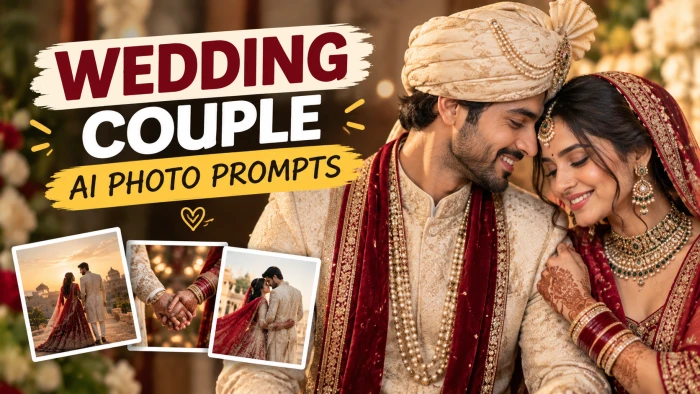 Indian Wedding Couple Prompts: Best AI Photo Ideas (2026)
