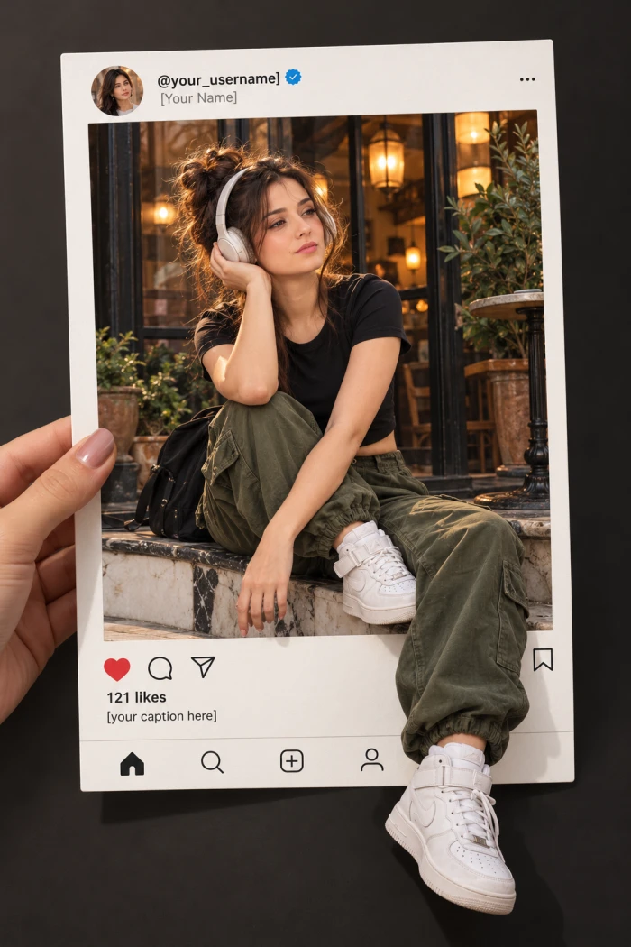 Instagram 3D Pop Out Portrait sample