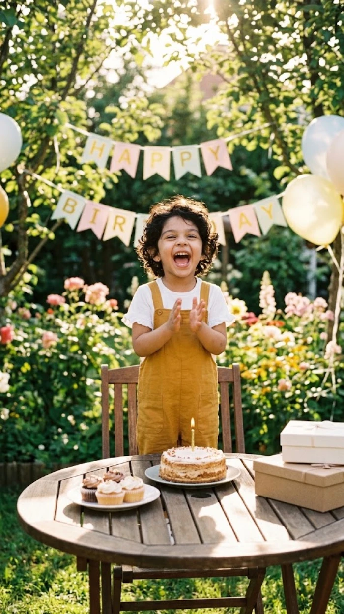 Joyful Backyard Birthday Look sample