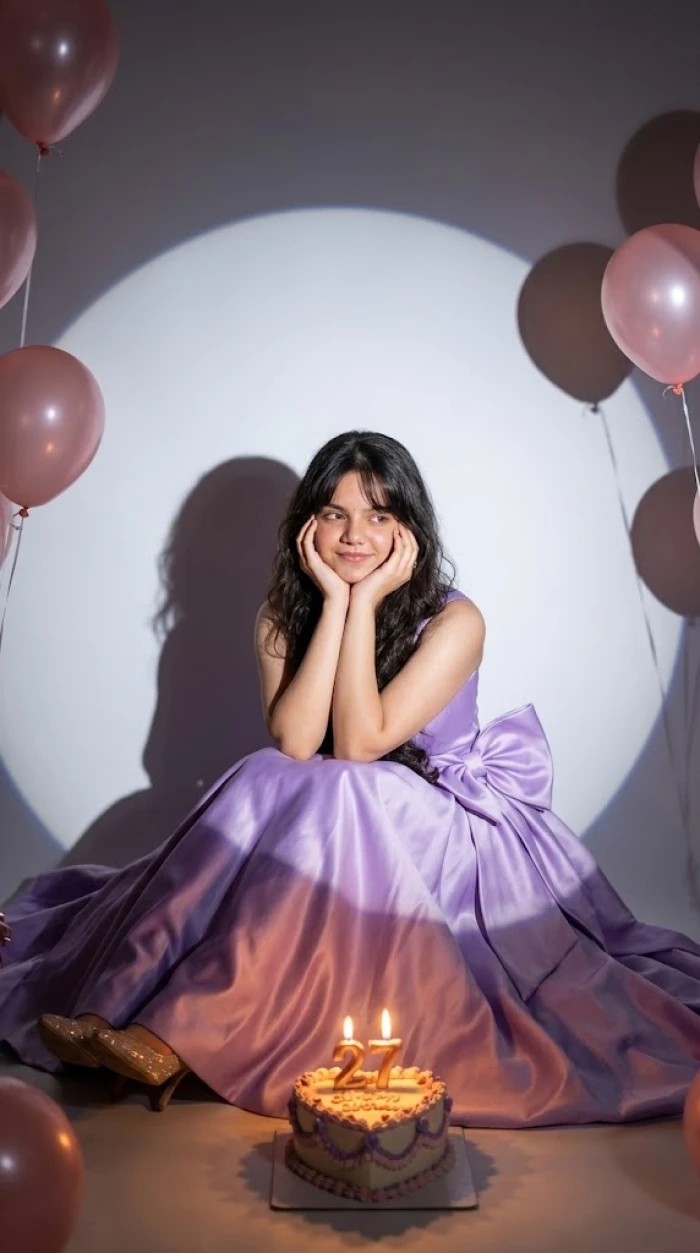 Lavender Gown Birthday Photoshoot sample