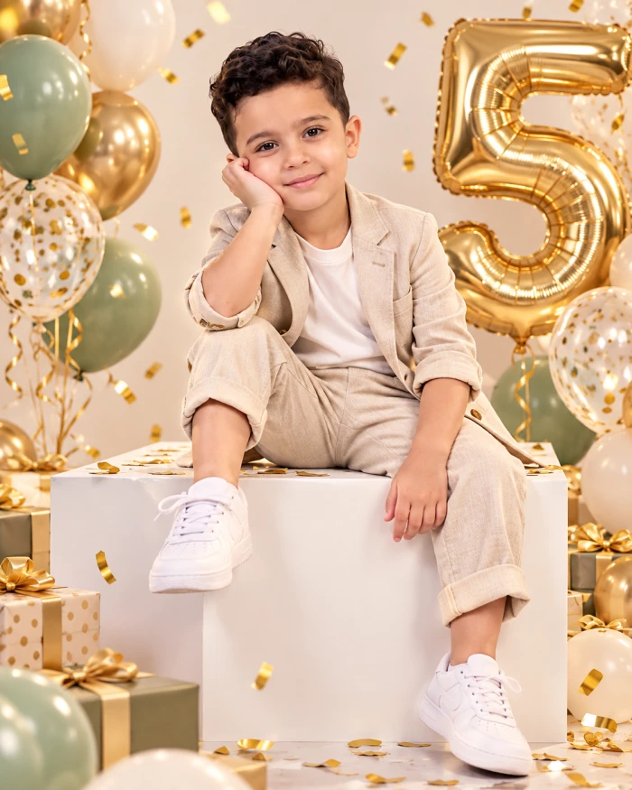Luxury Minimalist Birthday Studio Portrait sample
