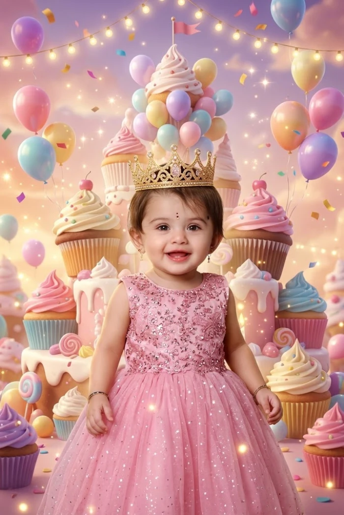 Magical Fairytale Birthday Castle Portrait sample