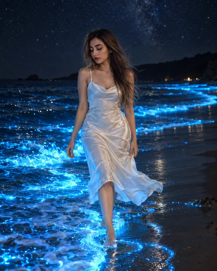 Magical Moonlit Beach Portrait sample