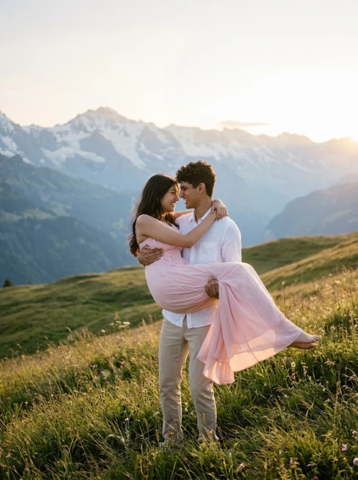 Mountain Meadow Romance Portrait sample
