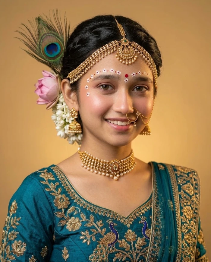 Peacock Grace of Radha Rani sample