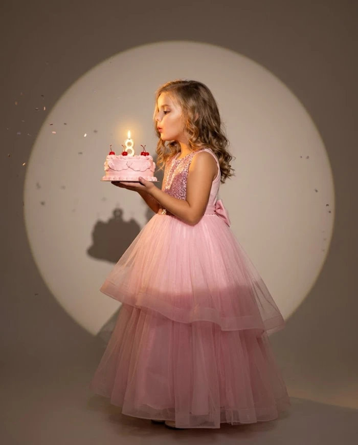 Pink Princess 8th Birthday Look sample
