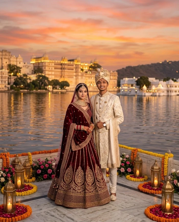 Royal Udaipur Lakeside Wedding Editorial