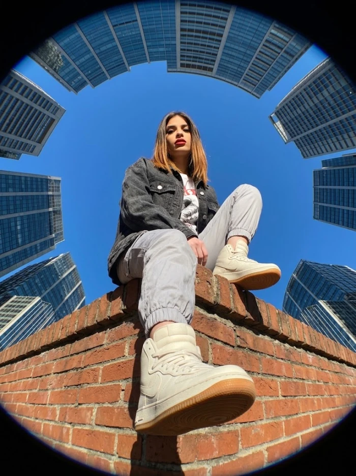 Sky High Urban Fisheye Aesthetic Look sample