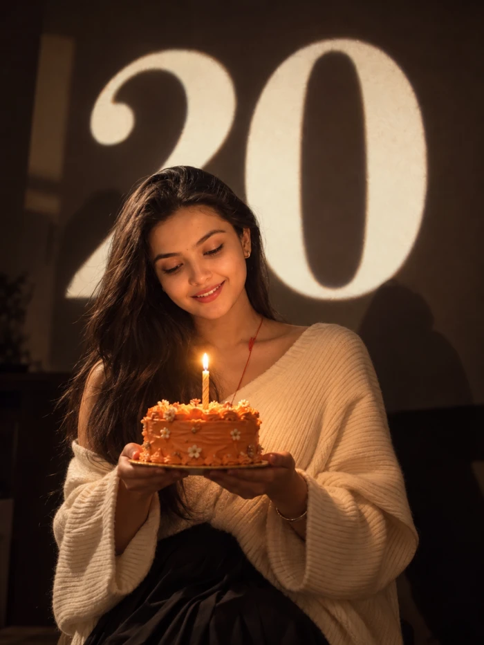 Twenty in a Golden Glow Look sample