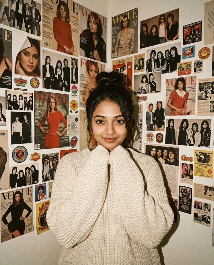 Vintage Bedroom Flash Portrait sample