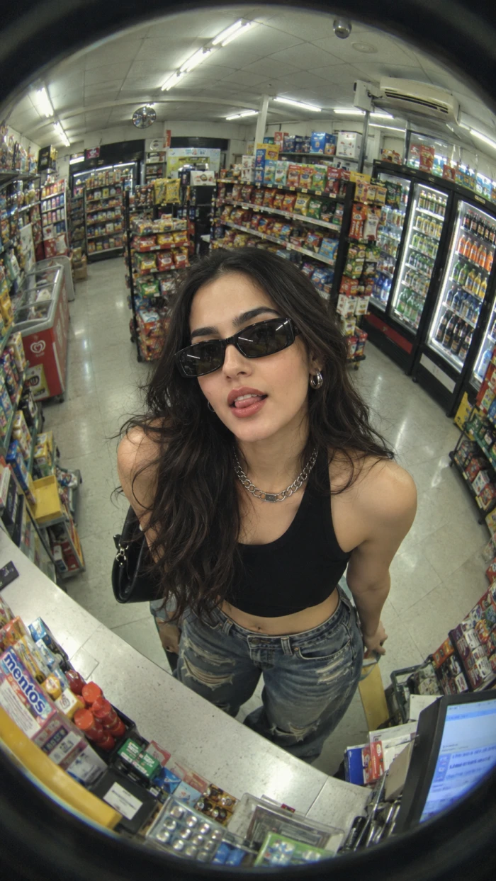 Y2K Fisheye Store Shot sample